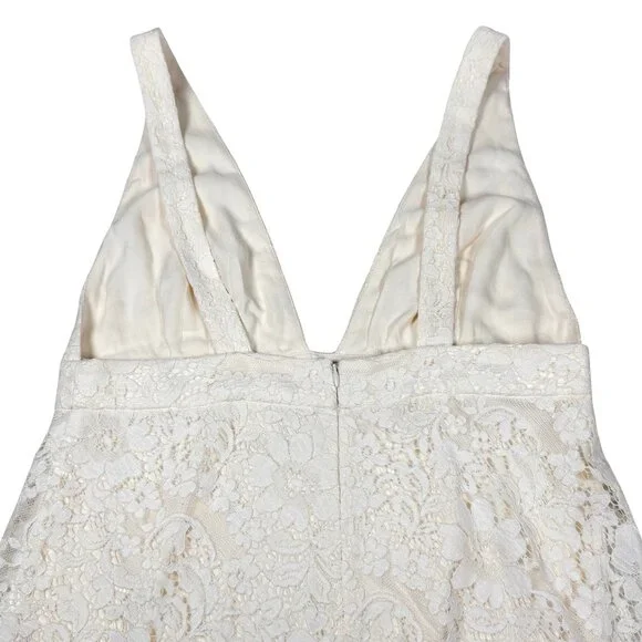 New Reformation Aigio Dress Size 10 Lace Maxi White Wedding Event Prom Timeless - Picture 10 of 16